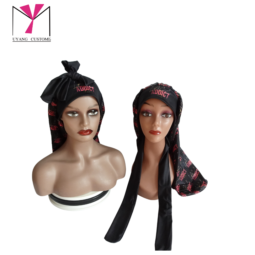 long bonnet with elastic tie