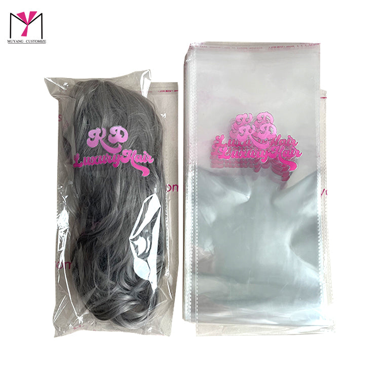 Custom clear wig bag