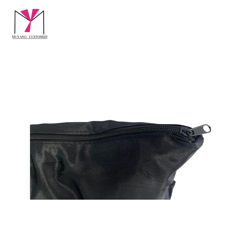 zipper satin bag