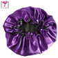 satin round bonnet with decorative border