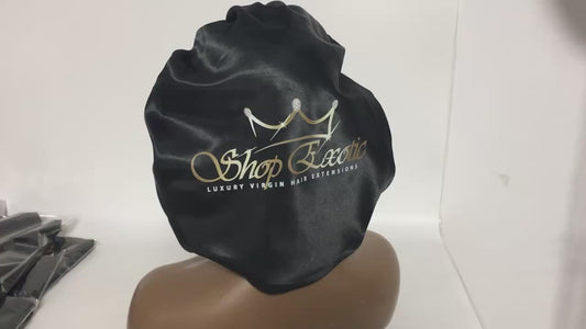 satin round bonnet